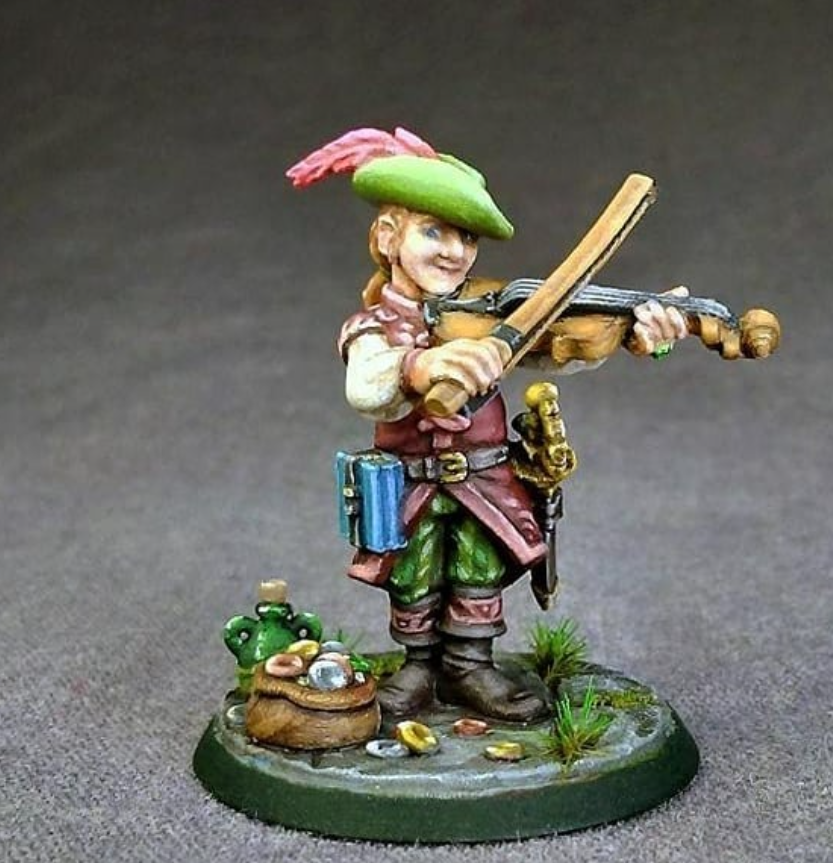 halfling bard minature